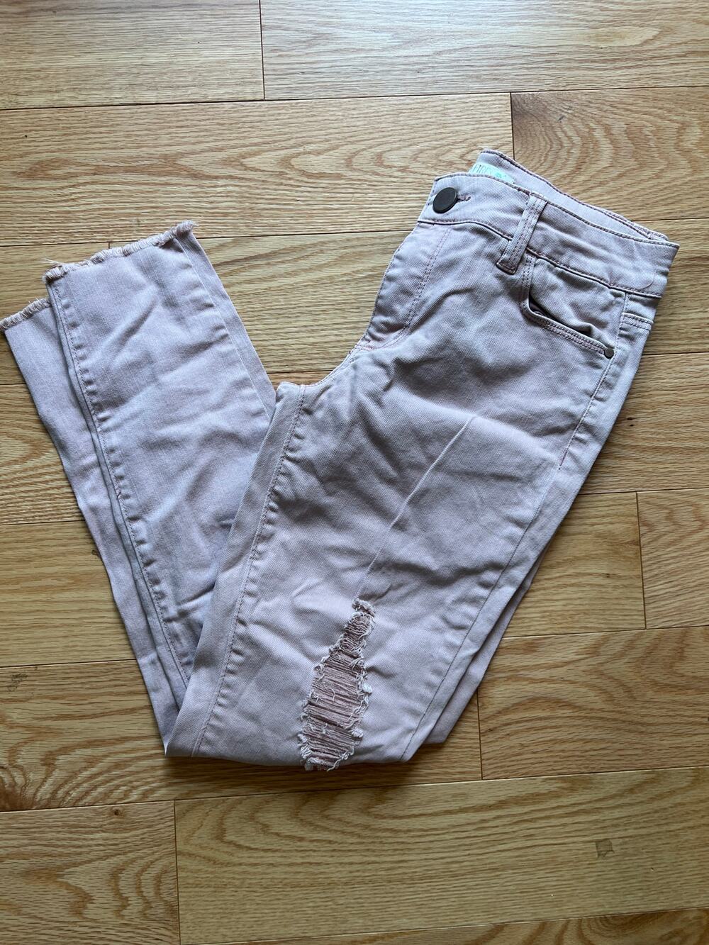 Love, Fire Low Rise Skinny Jeans Pink Junior's Size 5 JL